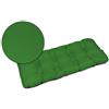 SuperKissen24. Cuscino Lungo per Panchina da Giardino 100x50 cm Resistente e Comodo per Panca da Esterno ed Interno - Verde