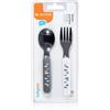 BabyOno Be Active Stainless Steel Spoon and Fork 2 pz