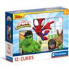 Clementoni Marvel Spidey e i Suoi Fantastici Amici Puzzle 12 Cubi