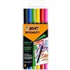 BIC Intensity, Pennarelli Colorati Doppia Punta, Punta in Feltro e Punta a Pennello, 6 Unità, Cancelleria Scuola