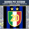 Banner Striscione PVC esterno 100x100cm 1 metro INTER Campione d'Italia 2 stelle