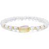 COAI Bracciale Pietre Dure da Donna, Bracciale da Donna con Perle di Pietra di Luna e Citrino Grezzo, Regalo Romantico per Lei S