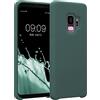 kwmobile Custodia Compatibile con Samsung Galaxy S9 Cover - Back Case per Smartphone in Silicone TPU - Protezione Gommata - verde blu