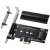 ZIXINZIYI Adattatore M.2 NVMe a PCIe 1X, con dissipatore di calore in alluminio, supporta SSD 2230/2242/2260/2280, compatibile con Windows e Mac OS