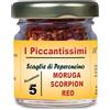 I Piccantissimi - M. SCORPION RED peperoncino piccantissimo in vasetto da (13 gr) - Scaglie di Peperoncino a lunga conservazione coltivato con rispetto in Italia (1.400.000 SHU)