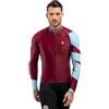 SIROKO - Maglia da Ciclismo a Maniche Lunghe M2 Alpine - XXL - Blu Navy/Bianco