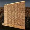 kefu01 Tenda a Rullo in bambù retrò,Avvolgibile Bamboo,Cortina di bambù,Tapparella a Carrucola in Bamboo,Tenda di bambù di Carbonizzazione,con Accessori,per Esterni e Interni (80x140cm/32x55in(WxH))