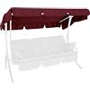 Angerer Tetto del Dondolo 210 x 145 cm qualità Swingtex bordò