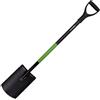 Mivos Vanga da Giardino Rotonda in Acciaio Temprato - 110 cm - Con Ampio Bordo e Manico Ergonomico a D - Prodotto nell'Unione Europea