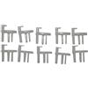 VHEUHZ 5X Clip terminali per finestre per roulotte zanzariera Compatibile con Rollo 2000 Seitz Camper 5 L/H 5 D/H SP042019Z