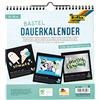Folia 23690 - Calendario perpetuo fatto a mano, 23 x 24 cm, nero/argento