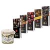 DOLCERIA RIZZA Sicilia Bedda - CIOCCOLATO DI MODICA IGP - 5 Gusti di Cioccolata di Modica SENZA GLUTINE con Crema Dolce di Pistacchio 100 Gr. - ANTICA DOLCERIA RIZZA (Ciliegia/Ananas/Tradizionale/Carruba/Marsala)