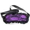 BONDAGERIE® Mascherina per dormire occhi donna uomo, benda notte realizzato in raso e pizzo, vari colori Viola