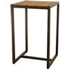 MCC Trading International GmbH METRO Professional Tavolino per esterni Modano, legno di acacia / acciaio, 70 x 70 x 110 cm, marrone / nero