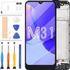 LADYSON per Samsung Galaxy M31 Schermo LCD M315 Sostituzione dello Schermo M315F SM-M315F SM-M315F/DS SM-M315F/DSN Display LCD Touch Digitizer Frame Assembly Parti di Riparazione Kit (Non Originale)