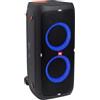 JBL PartyBox 310 Speaker Wireless Bluetooth Portatile con Effetti di Luce, Cassa Altoparlante Impermeabile IPX4 per Feste, Ingresso per Microfono e Chitarra, USB, fino a 18 h di Autonomia, Nero