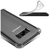 ebestStar - Cover per Samsung S8 Galaxy, Custodia Silicone Trasparente, Protezione TPU Antiurto, Bordi Rinforzati, Trasparente