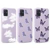 Yoedge 3 Pezzi Custodia per Samsung Galaxy A51 (4G) 6,5, TPU Silicone Custodia Morbida Case con Disegni Fantasia aesthetic,Antiurto Protettiva Originale Cover per Samsung A51 (4G), Farfalla