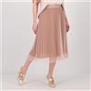 PALAZZO MODA Gonna in tulle plissè con fodera in georgette
