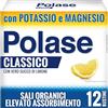 Polase Classico, Magnesio e Potassio, Integratore Alimentare, contro Stanchezza e Fatica Fisica, Caldo, Sali Minerali Organici, Senza Glutine, Gusto Limone, 12 Bustine