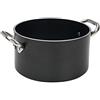 Pentole Agnelli ALSA2104SS32 Casseruola Alta Antiaderente Spessore 5 Millimetri con Due Maniglie Inox, Diametro 32 cm