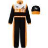ReliBeauty Relibauty Costume Pilota F1 Bambino Carnevale, Tuta e Cappello 10-11 Anni(140cm)