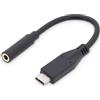 Digitus ADAPTADOR USB-C A JACK 3.5MM 20CM NEGRO