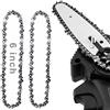 Uadme Catena Motosega 6 pollici, 2 Pezzi 36DL Lama Motosega in Acciaio Legato 36 Maglie di Trasmissione Kit Set per La Lavorazione del Legno, Resistente all'usura, Funzionamento Regolare