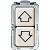 BTicino S5055/1F Serie Magic Pulsante Doppio con Frecce, 10A, 250 V, Avorio