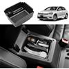 Coleya Vano Portaoggetti per Bracciolo Compatibile con VW Golf 7 7.5 2013-2019, Scatola Portaoggetti del Bracciolo Centrale, Golf 7 Organizer per Braccioli con Tappetino Antiscivolo (Bianco)
