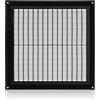 ABOUT VENT 250x250mm Griglia Ventilazione in Plastica ABS Nera con Zanzariera - Griglie Aerazione Rettangolari