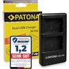 PATONA Caricabatterie doppio USB-C per Sony NP-FW50, carica 2 batterie | Mini caricabatterie per Alpha 7 7R 7II 7S A5000 A6000 A6300 A6400 A6500 ZV-E10 DSC RX10 Mark II III IV RX1R III DSC-RX1RM3