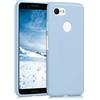kwmobile Custodia Compatibile con Google Pixel 3 Cover - Back Case per Smartphone in Silicone TPU - Protezione Gommata - blu chiaro matt