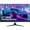 Z-Edge Monitor PC Gaming 27'' 240 Hz, IPS Pannello, 1ms, Schermo LED FHD 1080P Con HDMI Cavo, FreeSync, 400cd/m², HDMI 2.0*2 & DP 1.4*2, Inclinazione Regolabile, Cornice Ultra Sottile, Montabile VESA