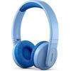 PHILIPS TAK4206BL/00 Cuffie Bluetooth Wireless per Bambini Over Ear, Luci LED Colorate, App Controllo Genitori e Limite di Volume di 85 dB, Blu (Blue)