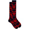 Gallo Calze lunghe uomo cotone fantasia 361 maxi cuori rosso