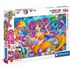 Clementoni- Puzzle Jewels Sirenita 104pzs Does Not Apply Supercolor Beautiful Mermaid-104 Pezzi-Made in Italy, Bambini 6 Anni+, Multicolore, One size, 20178