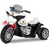 PLAYKIN Moto elettrica bambino POLICE NERA batteria 6V ricaricabile triciclo +2 anni - Playkin