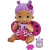 Mattel My Garden Baby - Bambola Junior Coccinella con accessori, tra cui un pannolino riutilizzabile, biberon, giocattolo per bambini 3+ Anni, HMX28