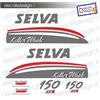 Adesivi motore marino fuoribordo Selva killer whale 150cv secondo tipo stickers