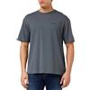 Calvin Klein T-shirt Uomo Maniche Corte S/S Crew Neck Elasticizzata, Grigio (Iron Gate), L