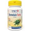 LongLife® Bromelain Forte | Alto dosaggio 2400 GDU/g | Bromelina da gambo d'ananas | Drenante gambe e digestivo | Alto contenuto di enzimi | 30 compresse rivestite | Senza glutine e vegano