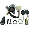 One by camamoto Kit Serrature Completo Blocchetto Chiavi avviamento (cod 208109 Completo Compatibile con Aprilia Scarabeo/Restyling 4 Tempi 50-100cc Anno 2001 al 2010 | RIF. Orig. AP8202329 / 85180R)