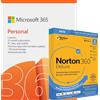 Microsoft 365 Personal + Norton 360 Deluxe 3PC | 1 Anno | Include aggiornamenti