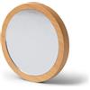 Specchietti da borsa economici tascabili in bamboo personalizzato Roly Mondo personalizzate o neutre