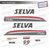 - Senza marca/Generico - Adesivi motore marino fuoribordo selva Pike 9,9 cv bianco barca stickers