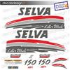 Adesivi motore marino fuoribordo Selva killer whale 150cv terzo tipo stickers