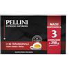 Pellini N.42 Tradizionale, Caffè Macinato per Moka dal Gusto Vigoroso e Intenso, Miscele Arabica e Robusta a Tostatura Decisa, 3 Confezioni da 250g