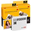 KODAK Mini 3 Retro P300rw60 Instant Photo Printer Bundle 3x3 White