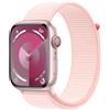 APPLE Smartwatch Apple Watch Series 9 GPS + Cellular Cassa 45mm in Alluminio Rosa con Cinturino Sport Loop Rosa Confetto